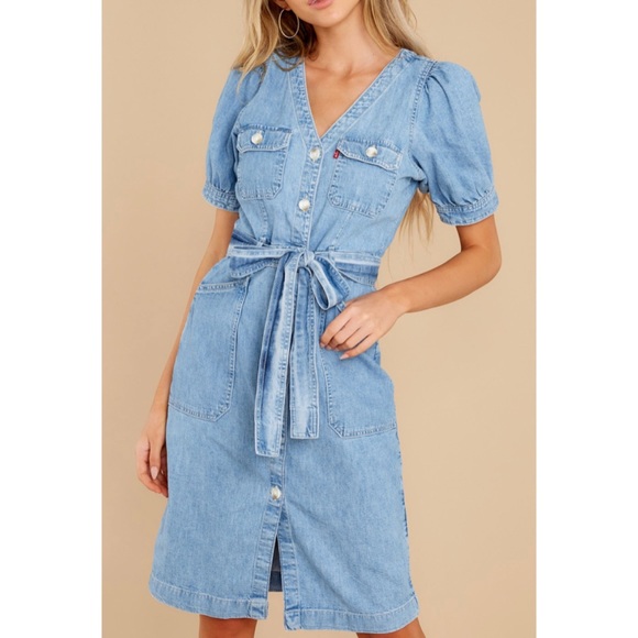 NWT Levi’s Bryn Denim Dress - Picture 1 of 11